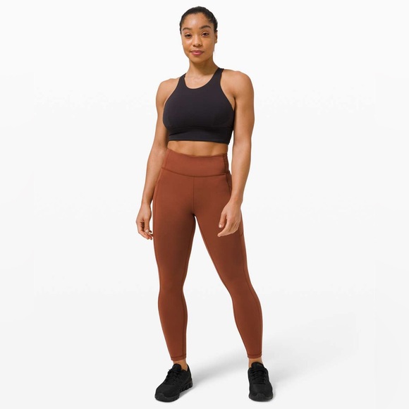 NWT Lululemon Invigorate High-Rise Tight 25" Dark Terracotta W5CQFS Size 10 - Picture 2 of 14